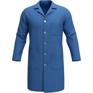 Bulwark Lab Coat Mens 3XL KNL2RB1 Blue Flame Resistant Nomex FR CAT 1 NWOT